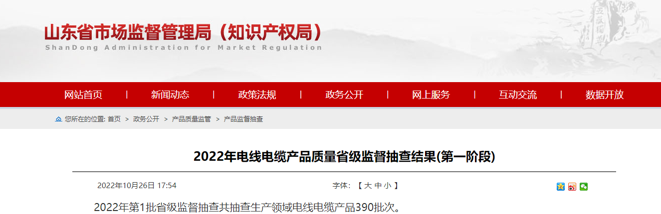 山东省市场监督管理局发布20...