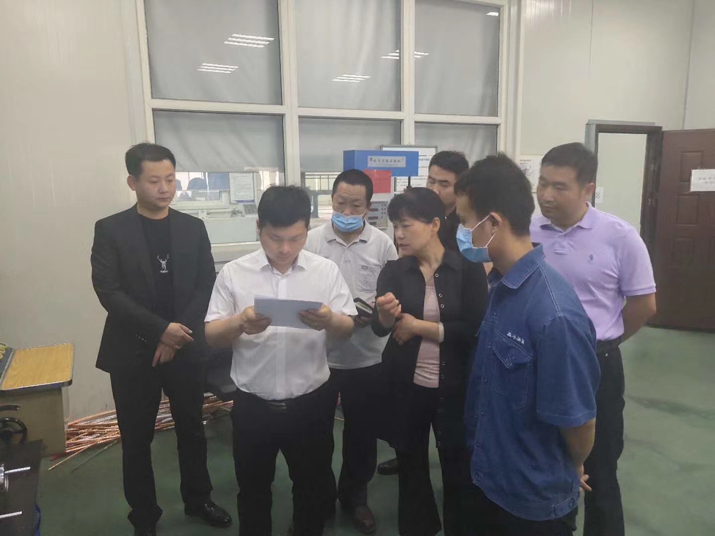 中建七局代表实地考察参观新宝GG-科技注册场景,让平台更有趣
