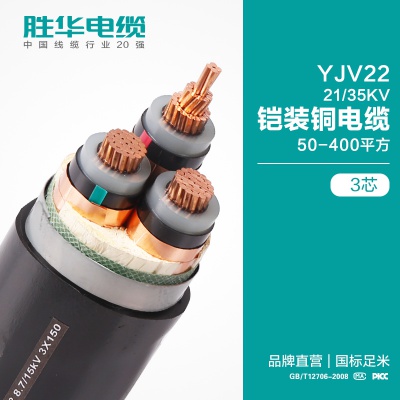 新宝gg电缆YJV22-21/35KV/高压铠装钢带交联电力电缆线