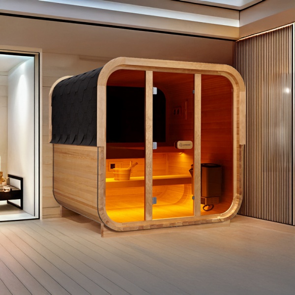 suana  Equinox Outdoor Cube Sauna With Huum Drop WIFI Heater