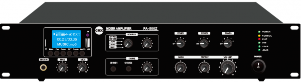 3 Zone Mixer Amplifier with ATT/Mp3/USB/FM/Bluetooth FA-60Z
