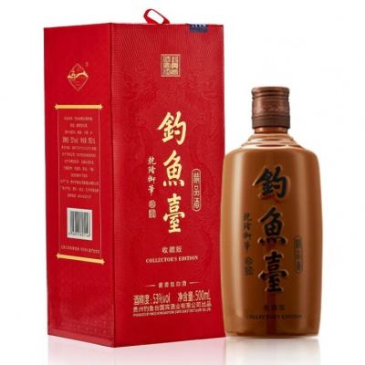 釣魚台　珍品一号酒　500ml   度数53% 贵州钓鱼台珍品壹号液体黄金53度酱香型白酒500ml*1瓶商务宴请